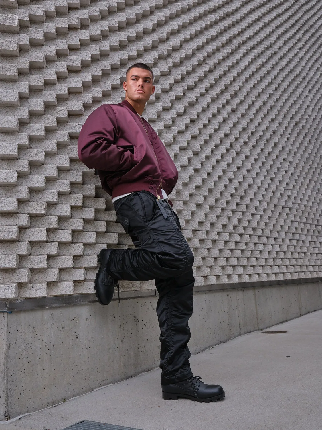 Alpha Industries MA-1 pantalon cargo nylon noir
