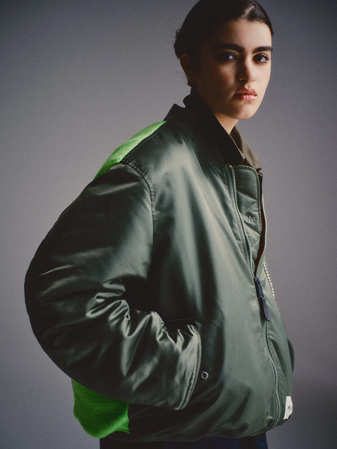 Alpha Industries WTAPS MA-1 bomber flight nylon olive