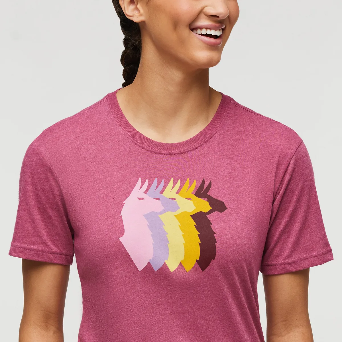 Cotopaxi Llama Sequence t-shirt femme Sea Spray coton