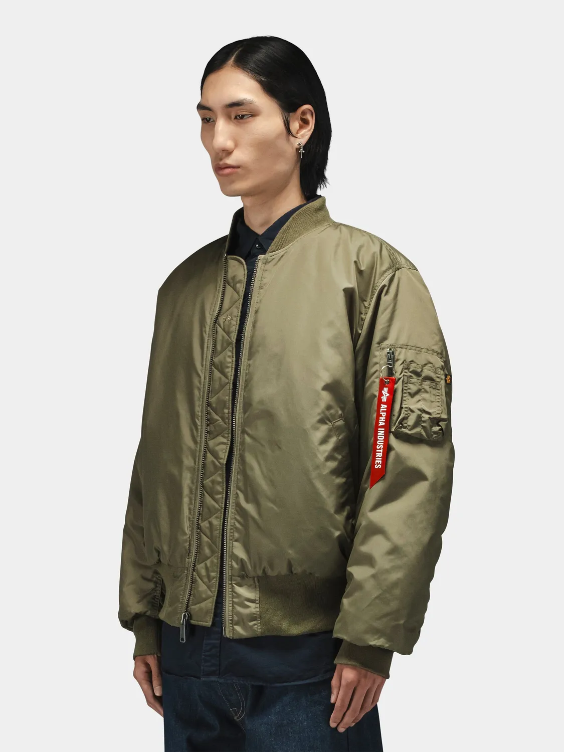 Alpha Industries MA-1 Oxford bomber déperlant noir