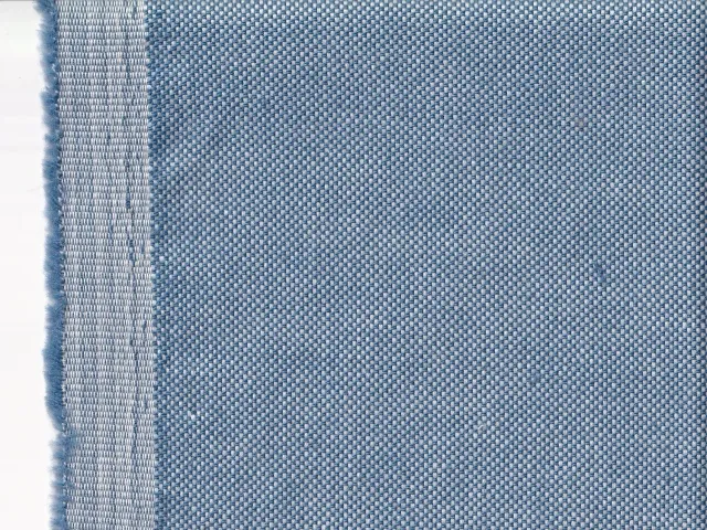 HOLLINGTON serge coton laine bleu-sable tissu au mètre souple
