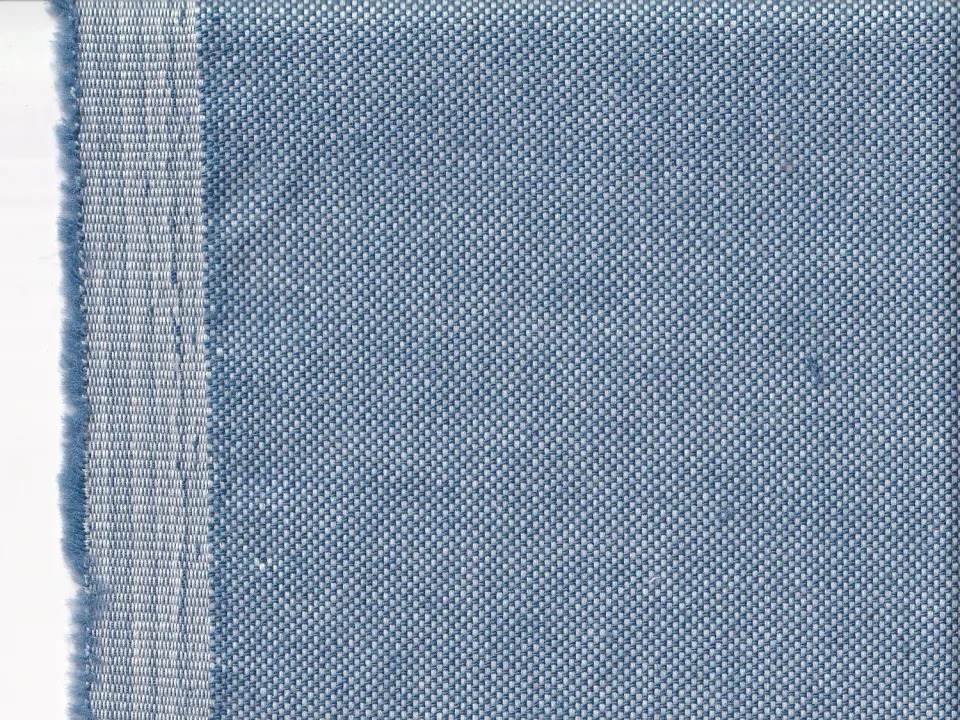 HOLLINGTON serge coton laine bleu-sable tissu au mètre souple