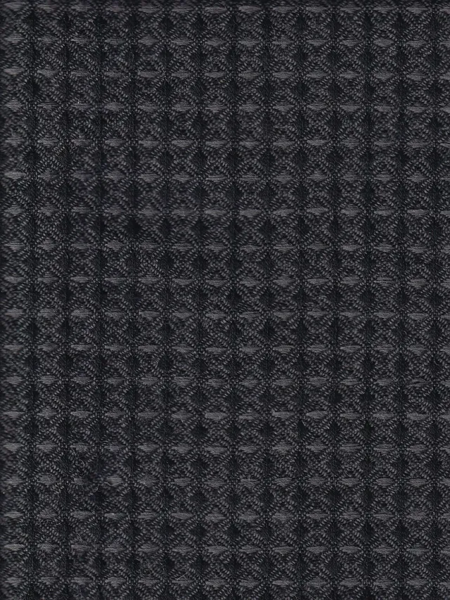 Hollington tissu nid d’abeille lin coton gris 5 m
