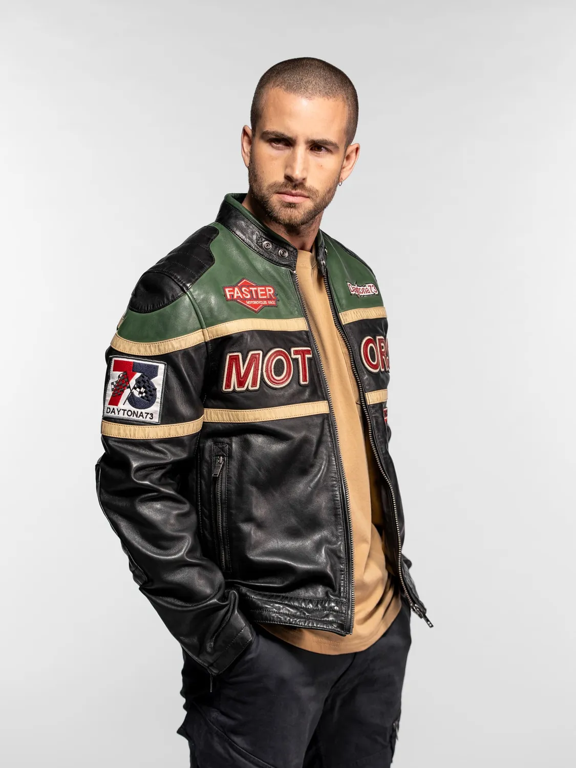 DAYTONA Candler blouson cuir moto racing