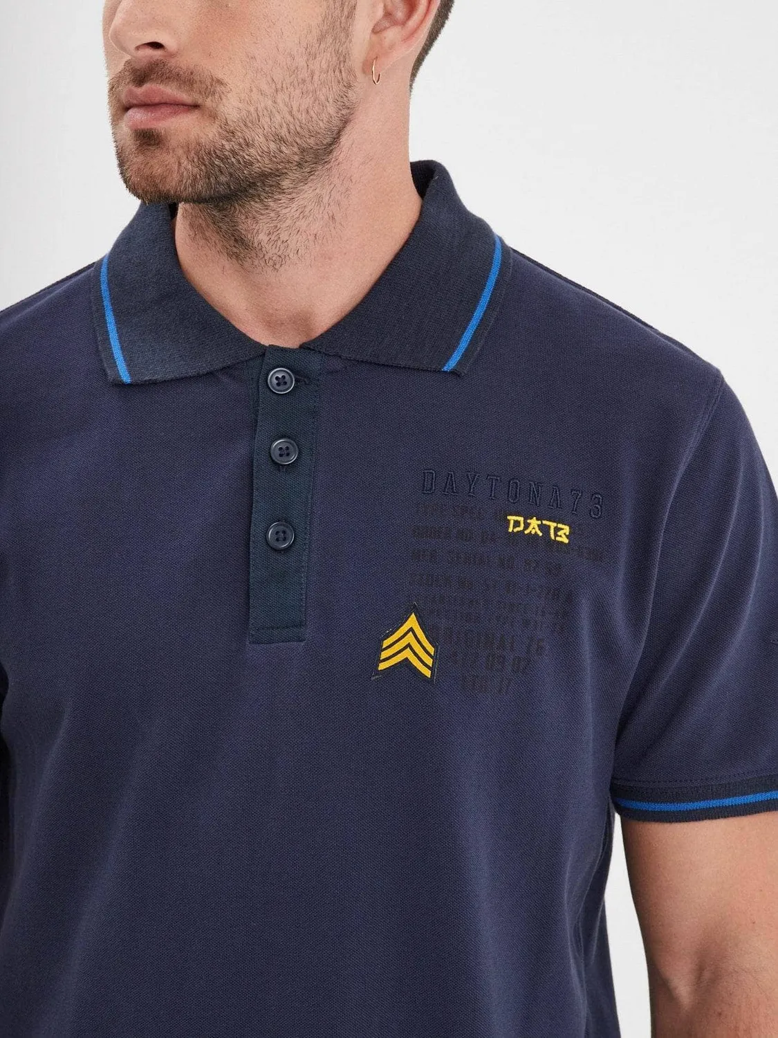 Daytona Gage polo militaire homme kaki piqué coton