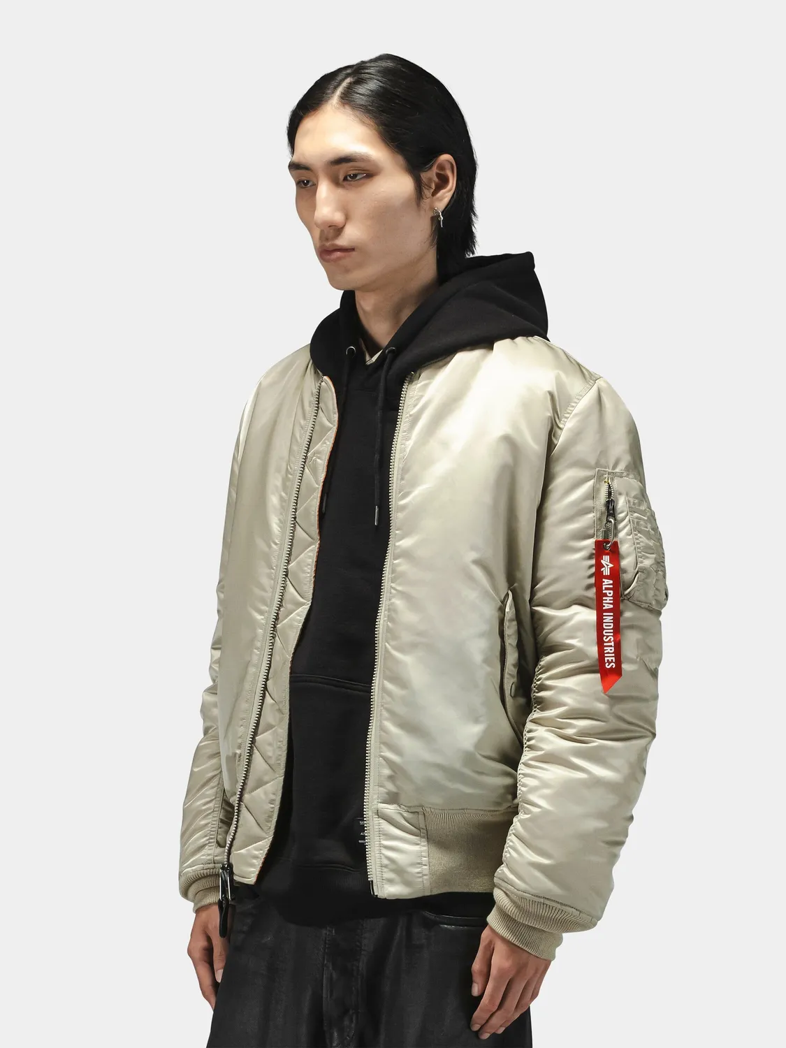 Alpha Industries MA-1 blouson kaki nylon réversible