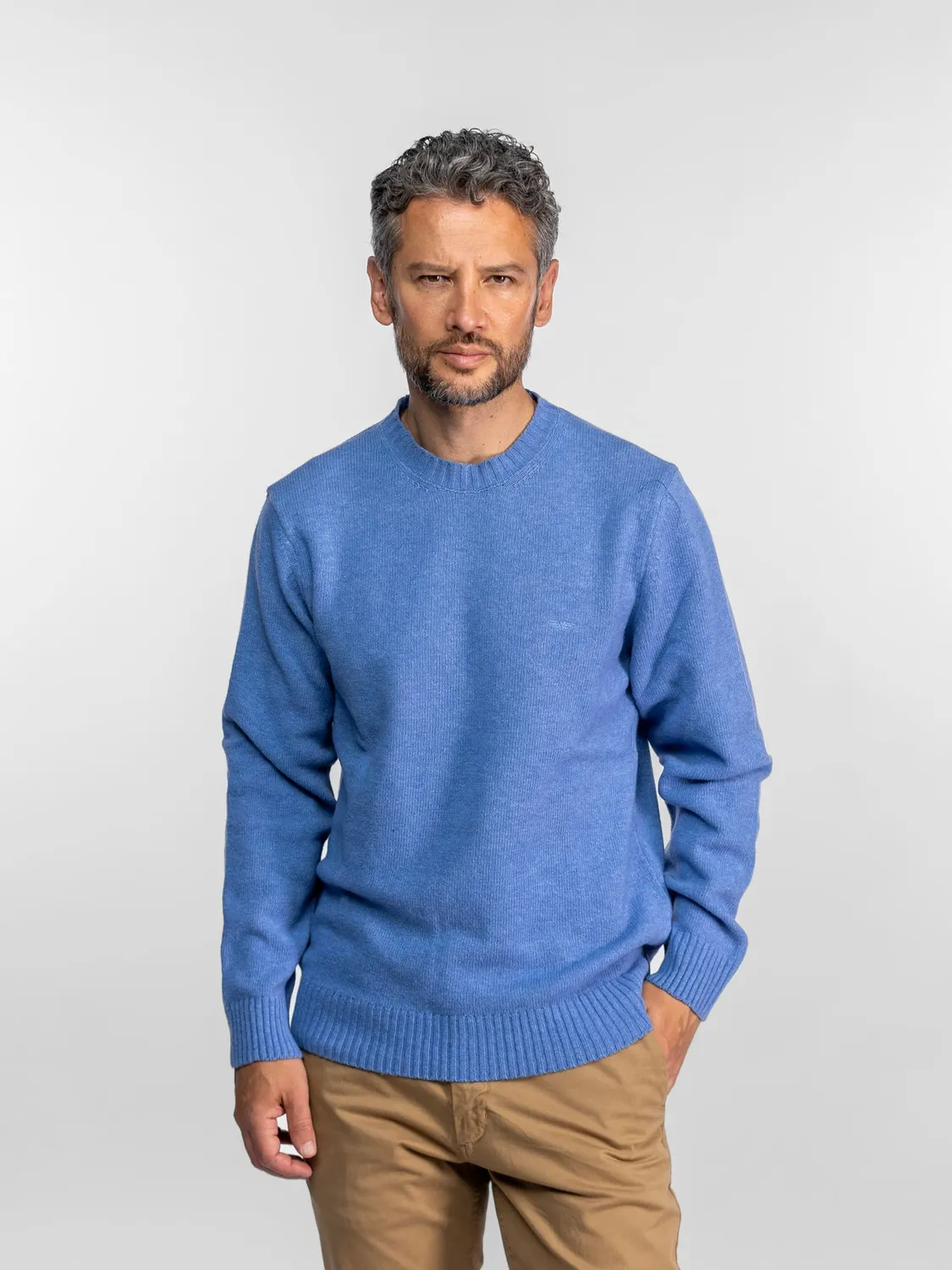 Daytona Nast pull laine col rond anthracite