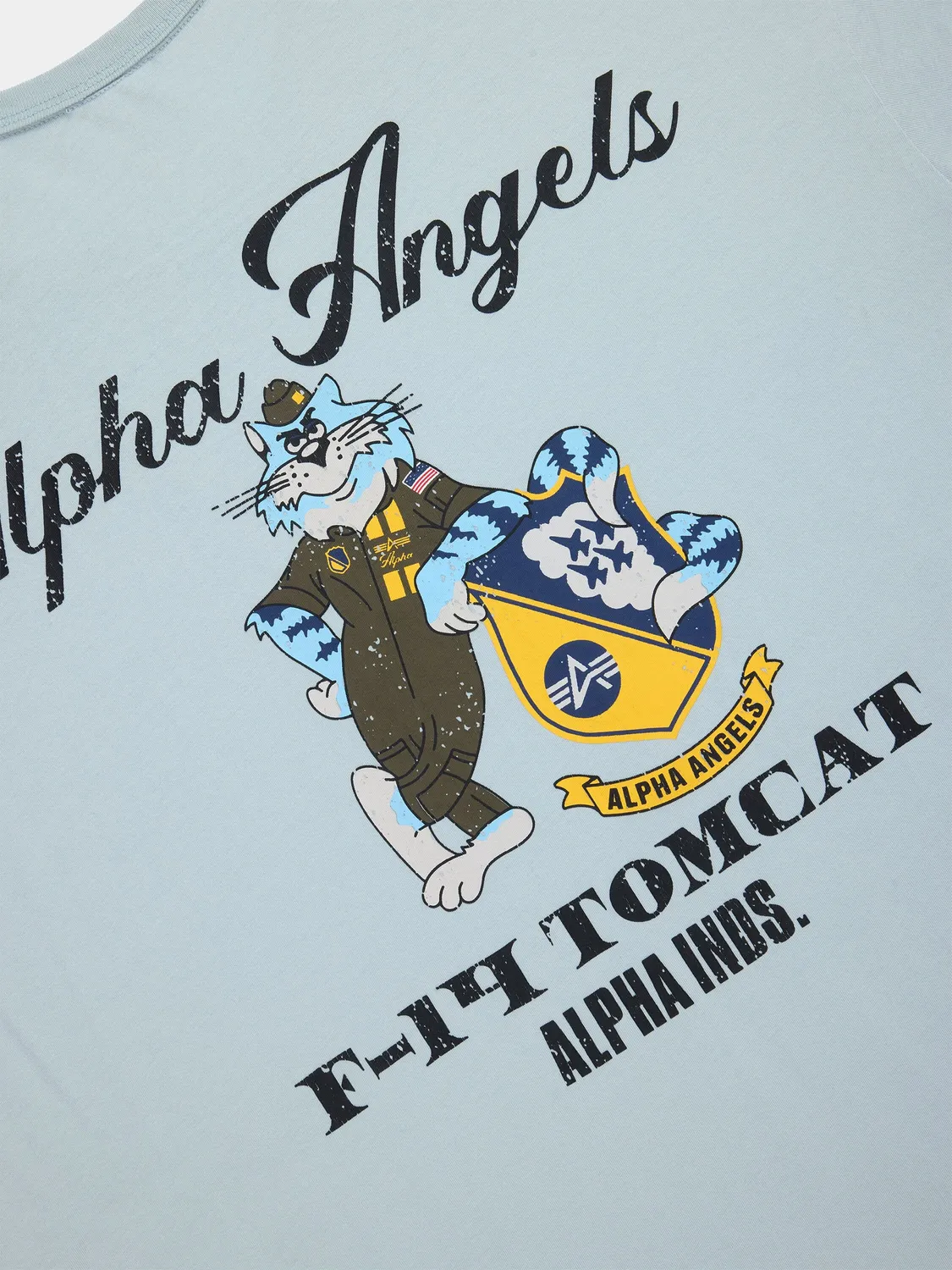 Alpha Industries Relaxed Alpha Angels T-shirt coton Mist