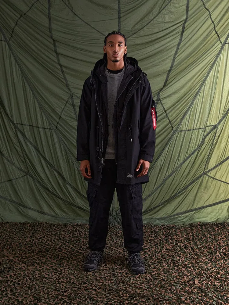 Alpha Industries M-59 Fishtail Mod parka noir coton