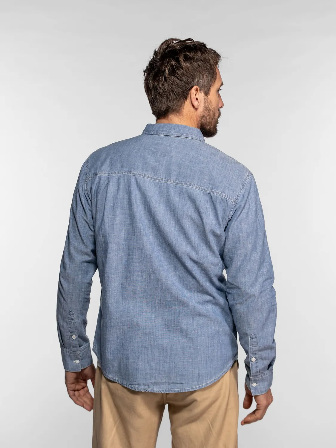 DAYTONA Brevard chemise homme bleu clair chambray