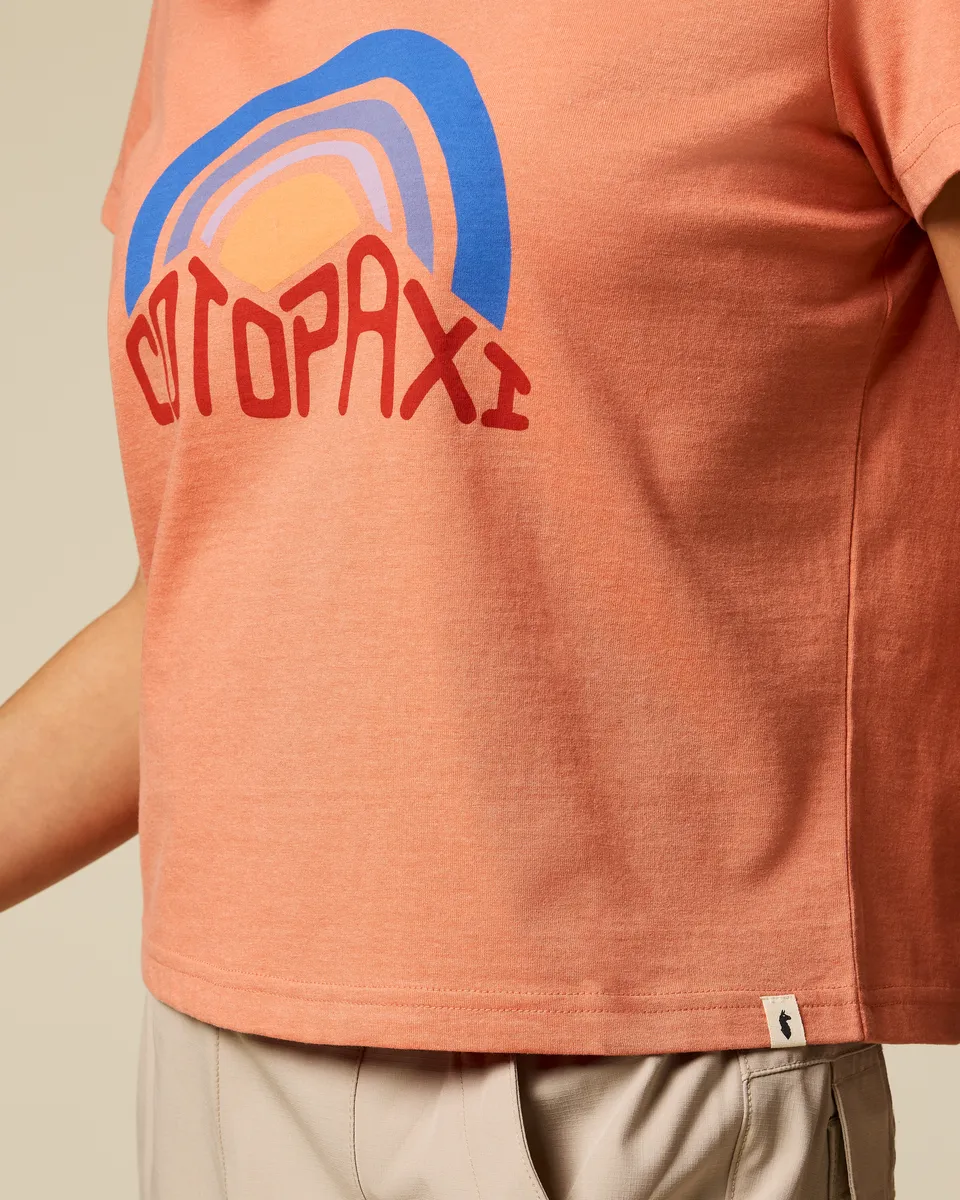 Cotopaxi Sunset Embers T-shirt femme Grapefruit coton