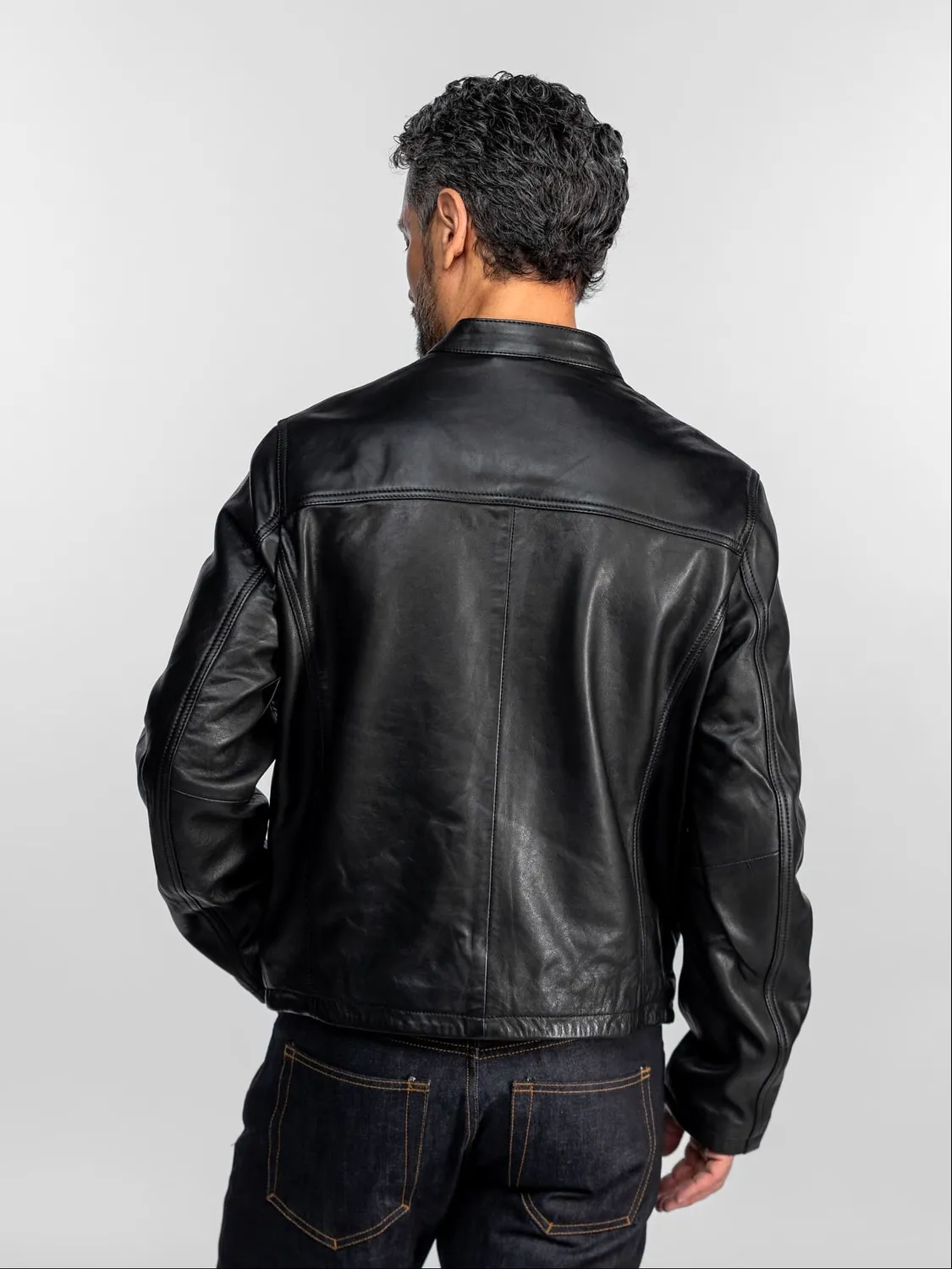 DAYTONA Hodos blouson cuir mouton noir motard
