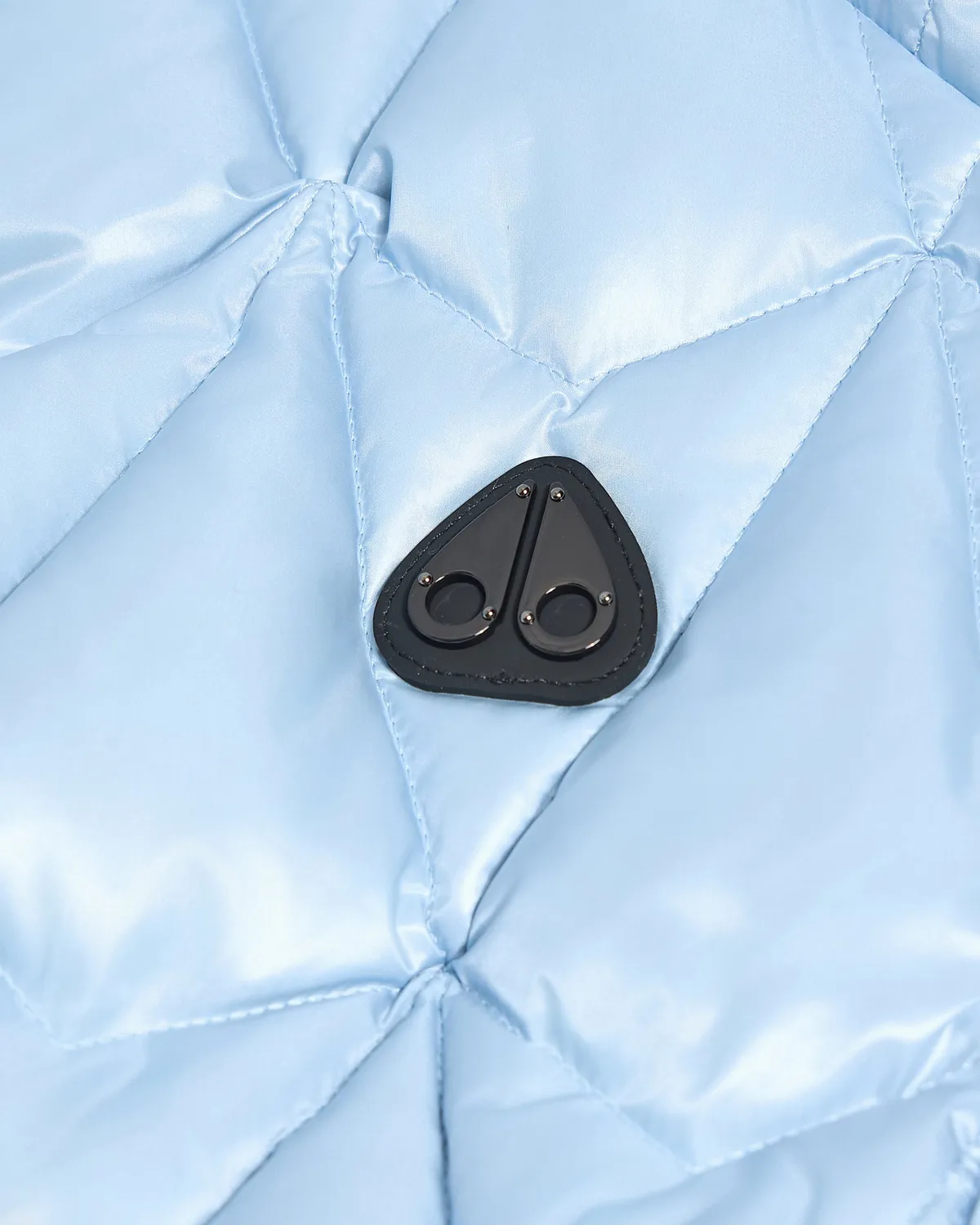 Moose Knuckles Iceberg Quilt gilet duvet bleu ice matelassé