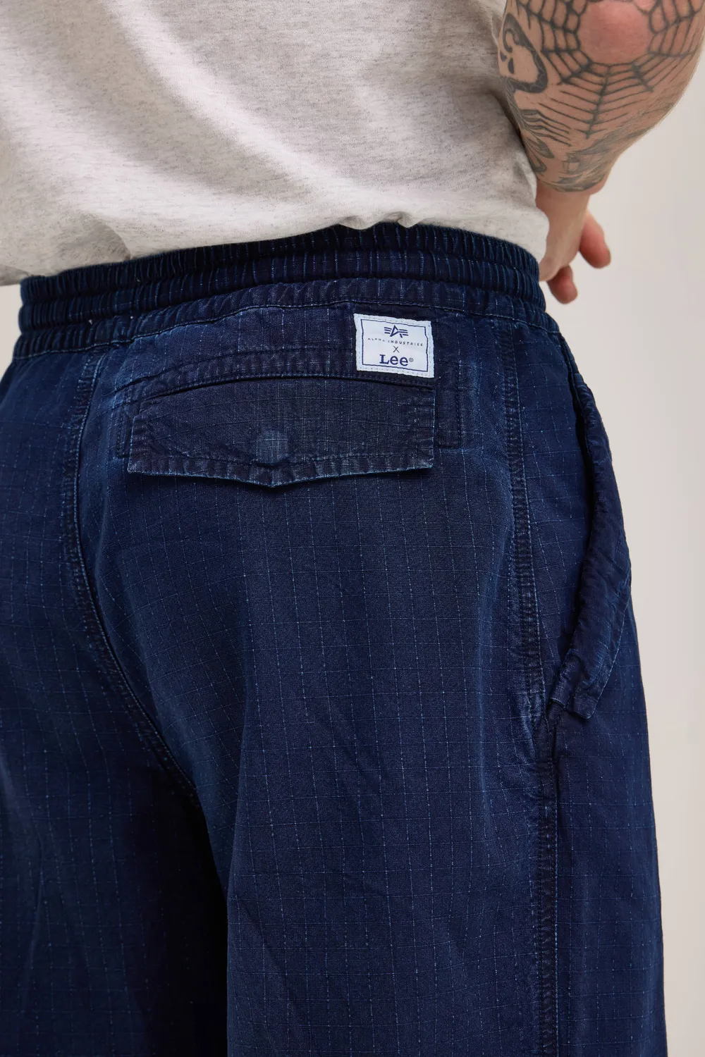 Alpha Industries x Lee Snowpant pantalon indigo ripstop
