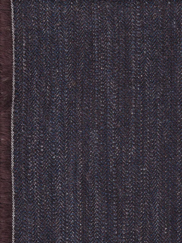 Hollington Toile Prune Chiné tissu 5 m laine et coton