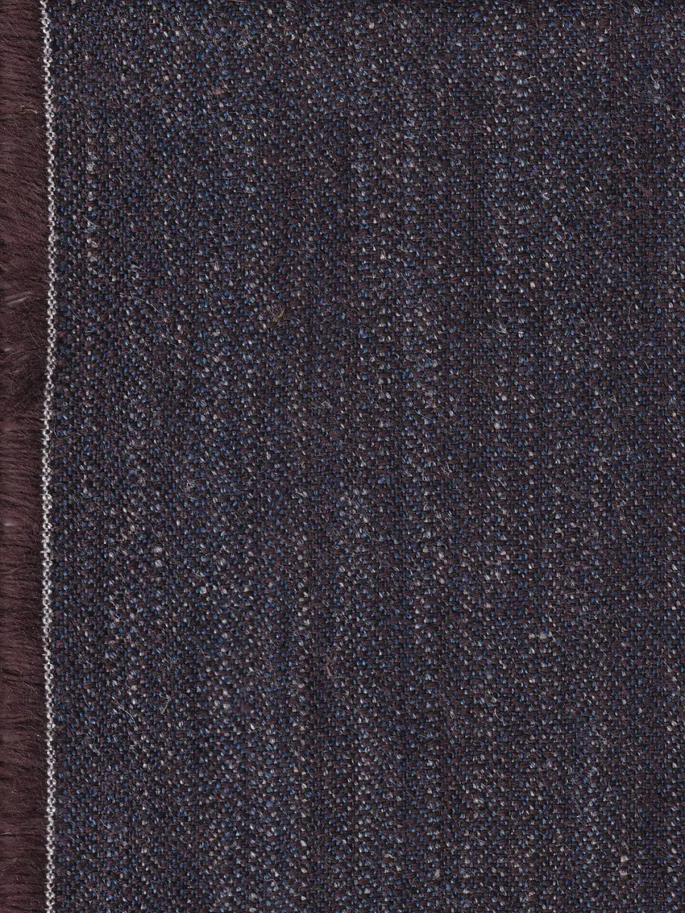 Hollington Toile Prune Chiné tissu 5 m laine et coton