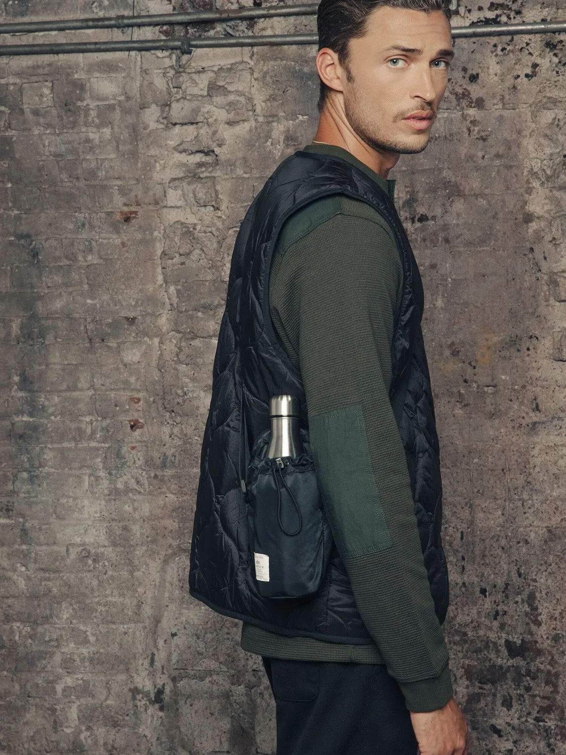 Alpha Industries Canteen sac bandoulière noir nylon
