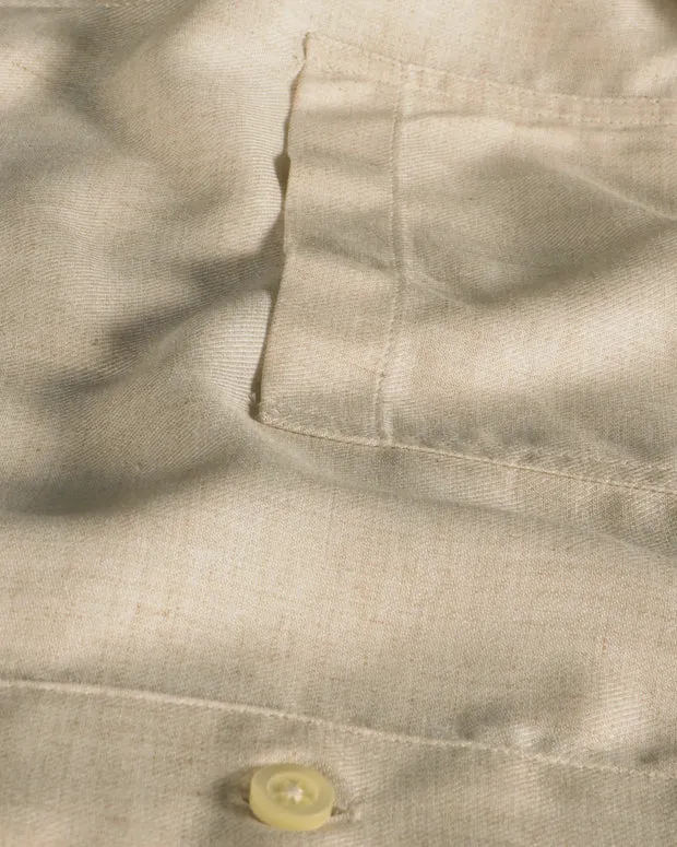 Hollington chemise col mao éco-viscose naturelle