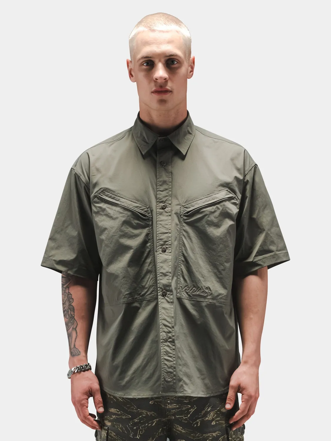 Alpha Industries CWU 27/P chemise Field Gray relaxed