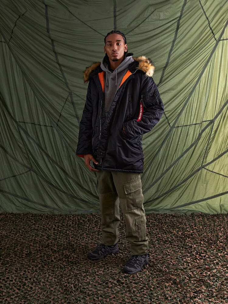Alpha Industries N-3B Slim Parka noire grand froid