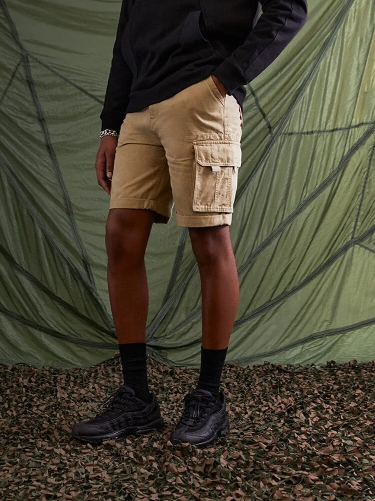 Alpha Industries Crew Short cargo kaki coton