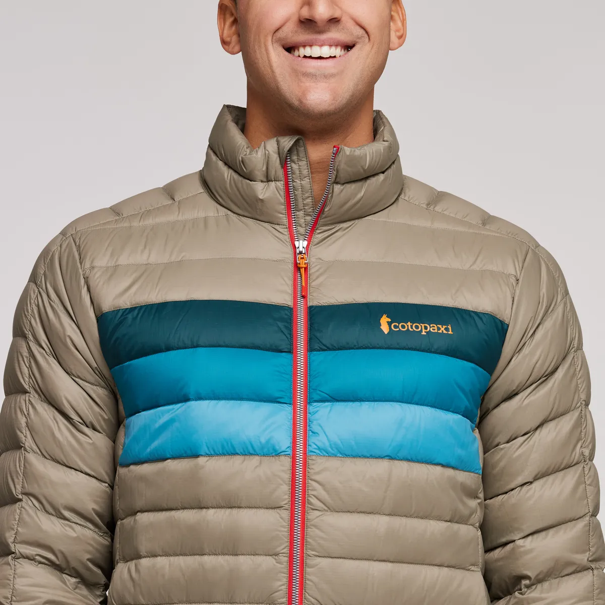 Cotopaxi Fuego doudoune homme Stone Burgundy Stripes