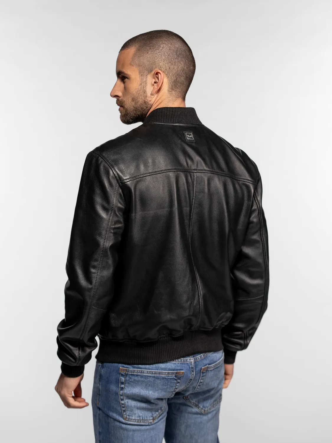 Daytona Janmarc bomber cuir noir mouton souple
