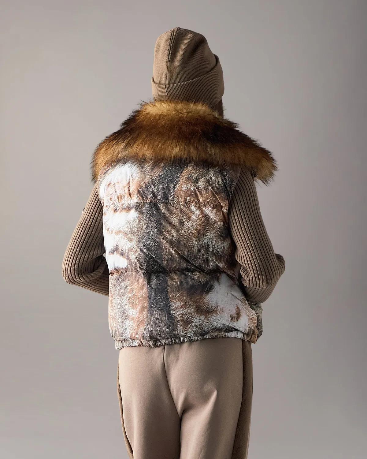 Moose Knuckles Everest gilet imprimé wild chaud