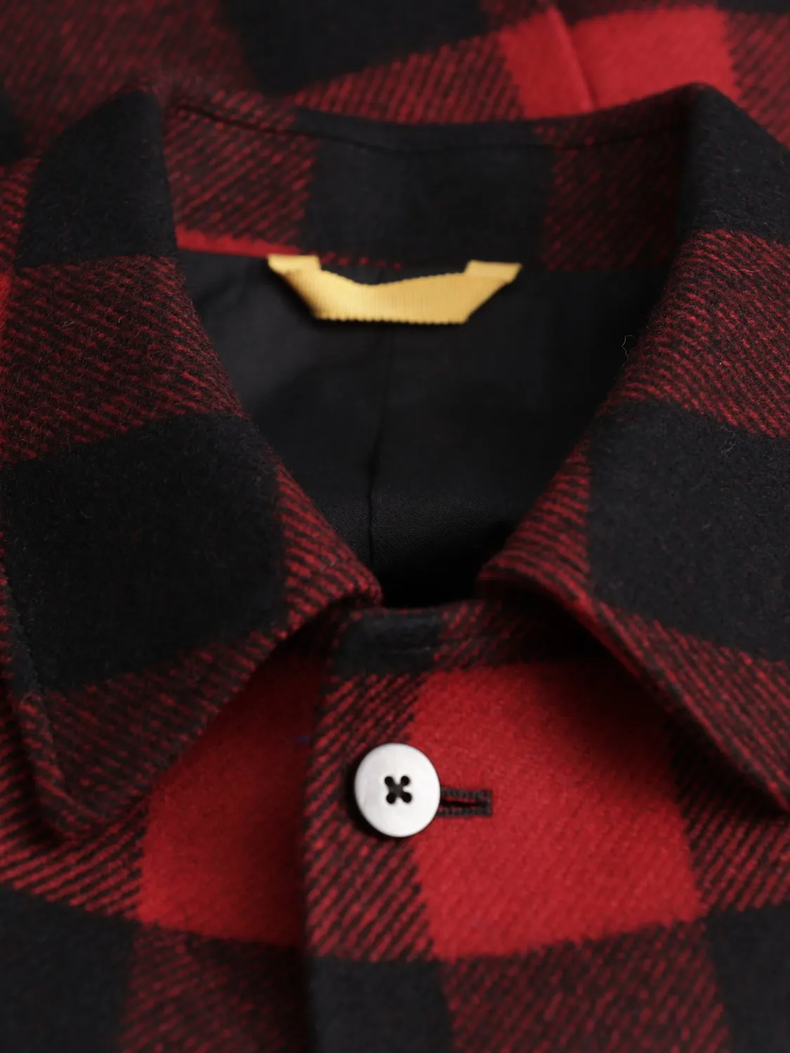 Hollington Odéon veste carreaux rouge noir laine