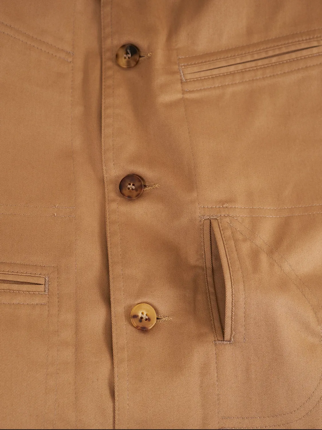 HOLLINGTON veste Architecte serge coton stretch sable 48