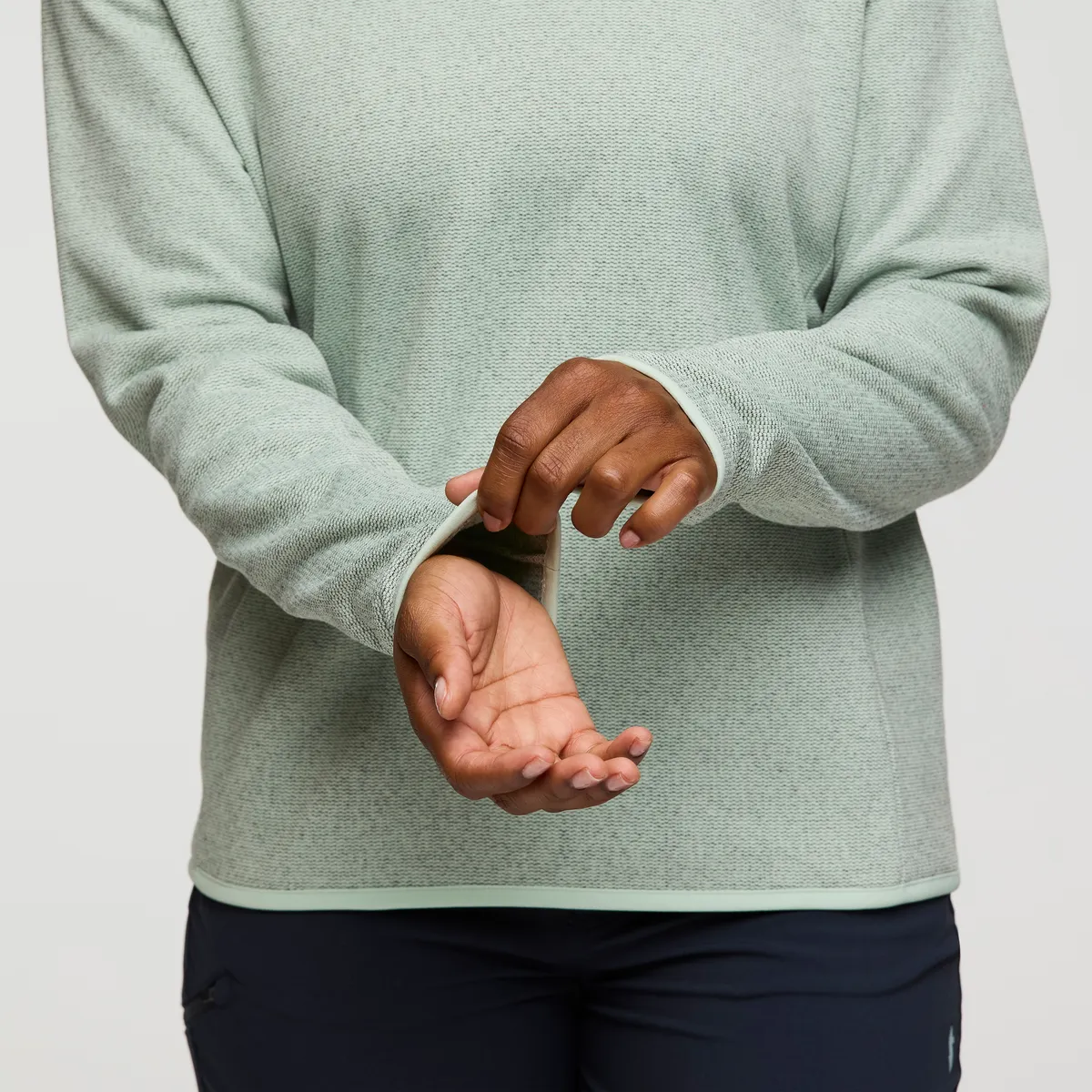 Cotopaxi Envo Fleece Quarter-Zip Pullover polaire femme gris recyclée