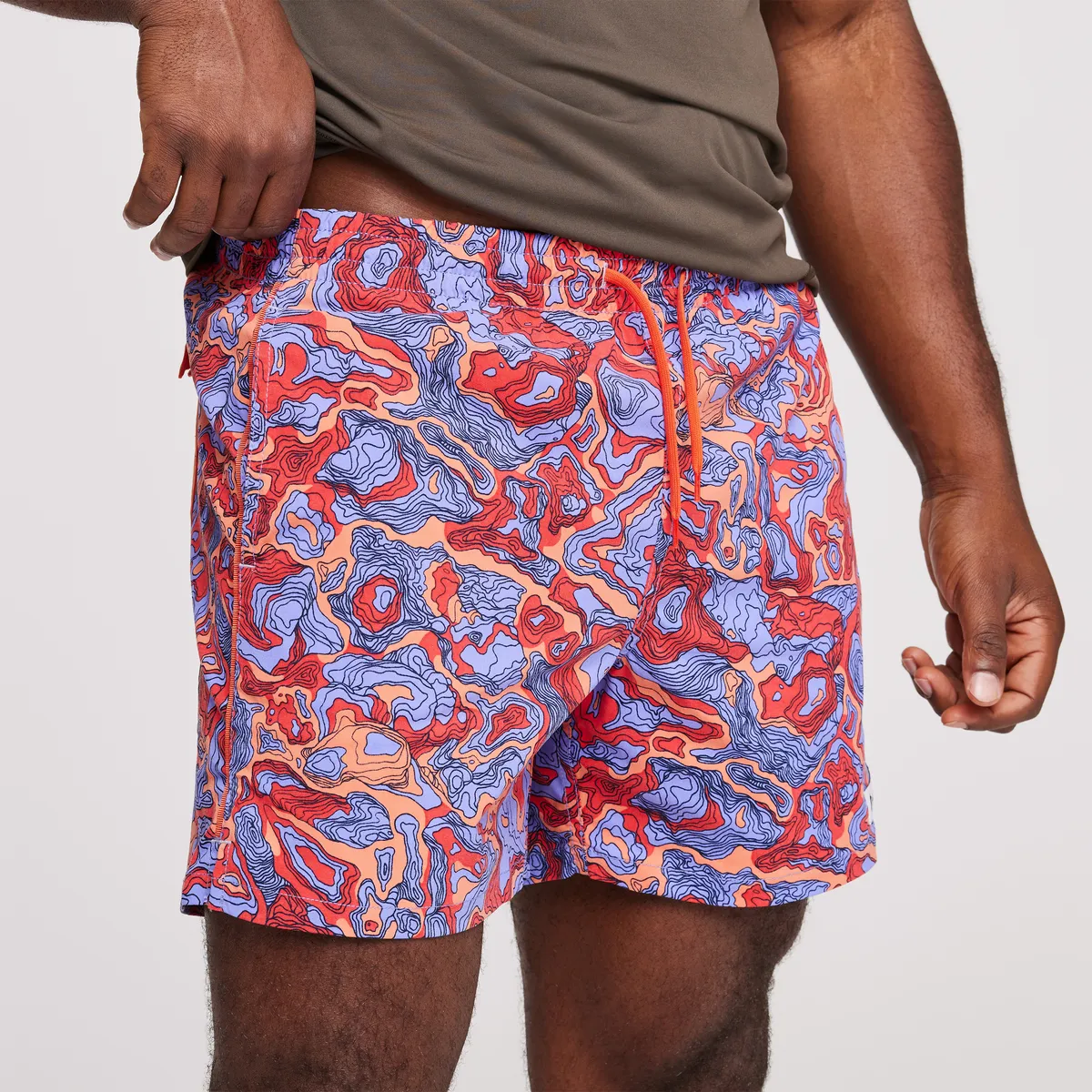 Cotopaxi Brinco short homme Gulf/Kelp imprimé rétro
