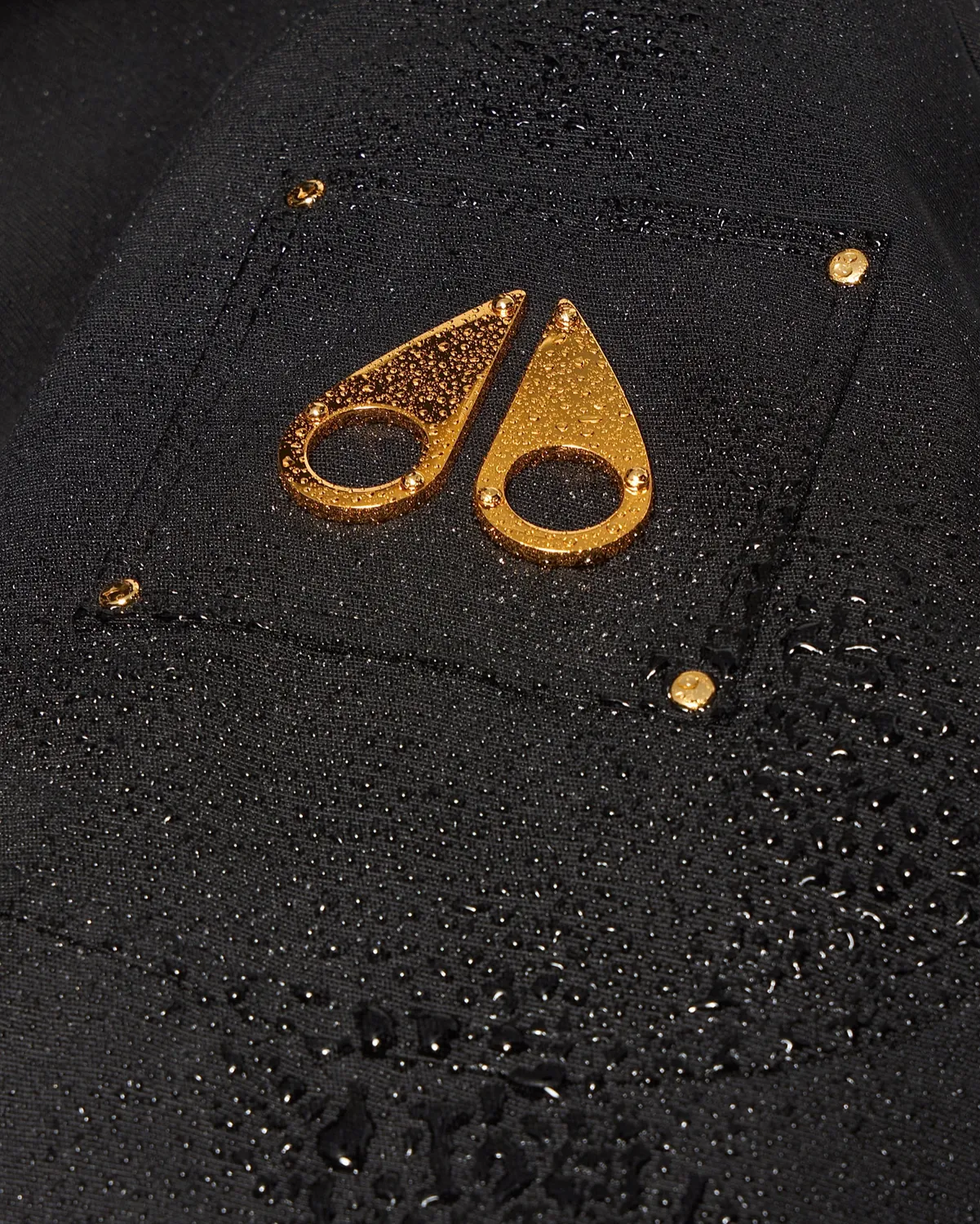 Moose Knuckles Stirling Parka duvet noir Gold femme