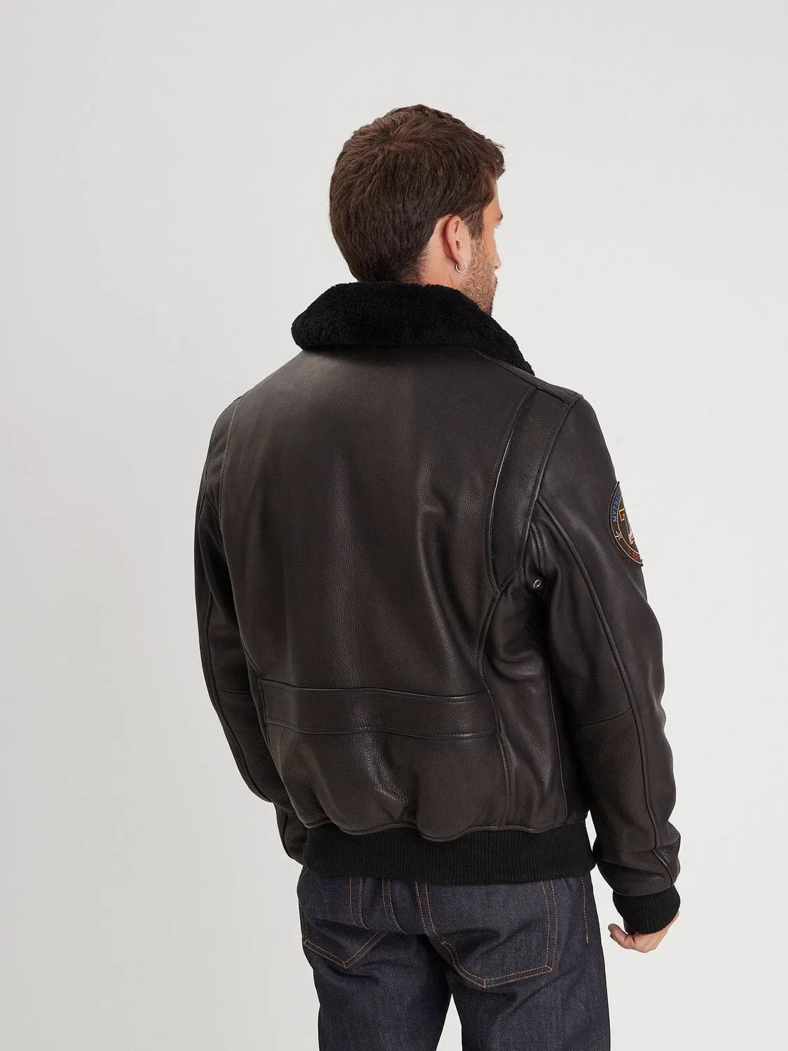 DAYTONA Phantom blouson aviateur cuir vachette noir