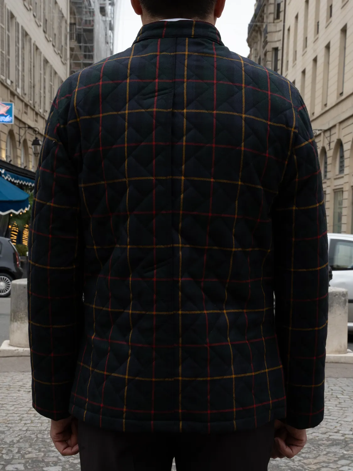 Hollington Naipaul veste tartan MacLeod matelassée