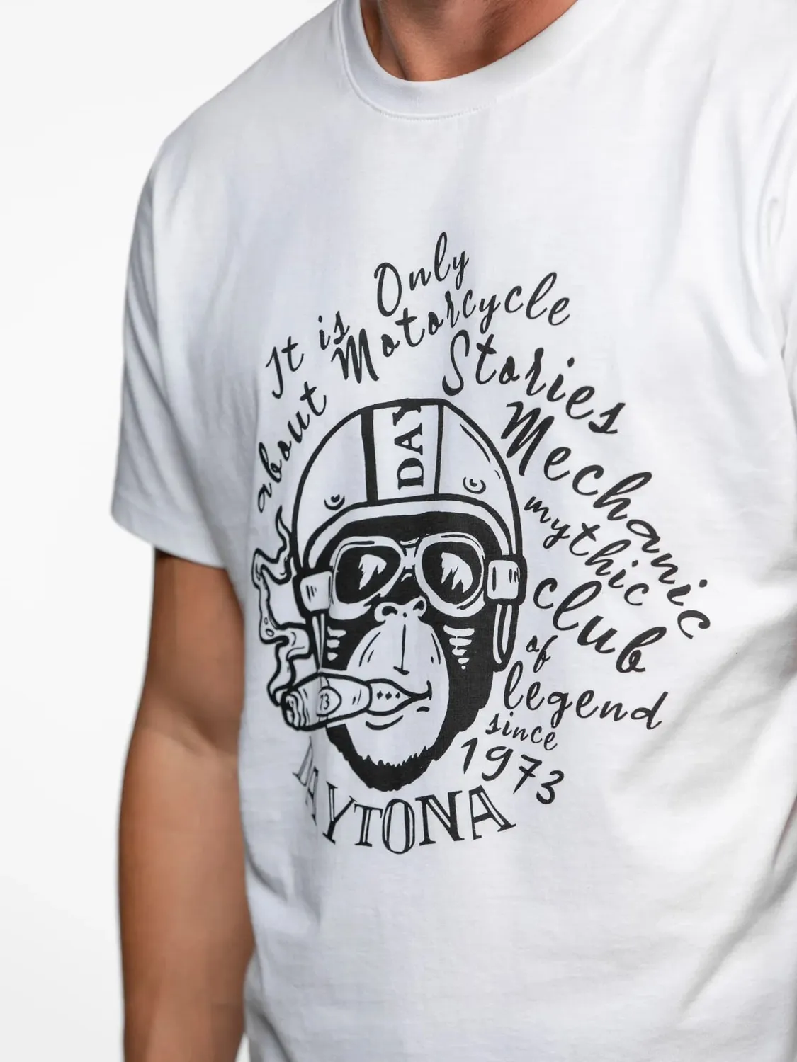 Daytona Pajari t-shirt moto coton noir