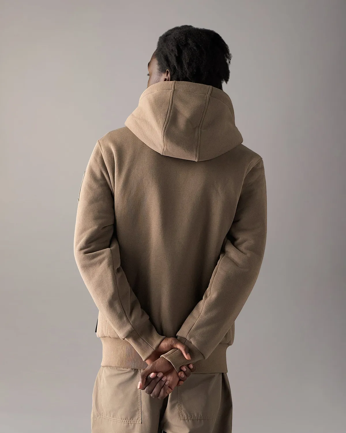 Moose Knuckles Classic Bunny hoodie molleton ashen