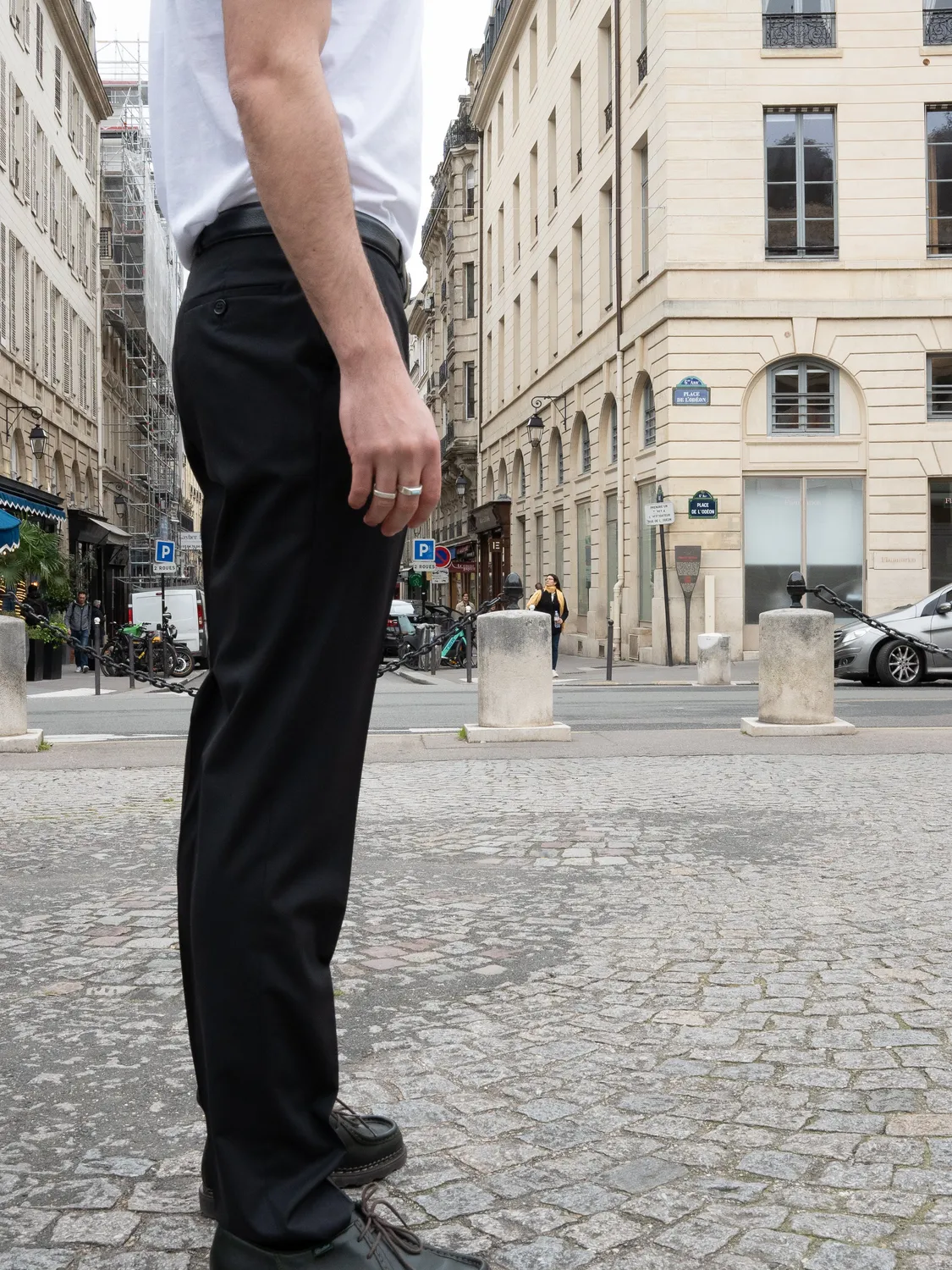 Hollington Siza pantalon laine infroissable noir 46