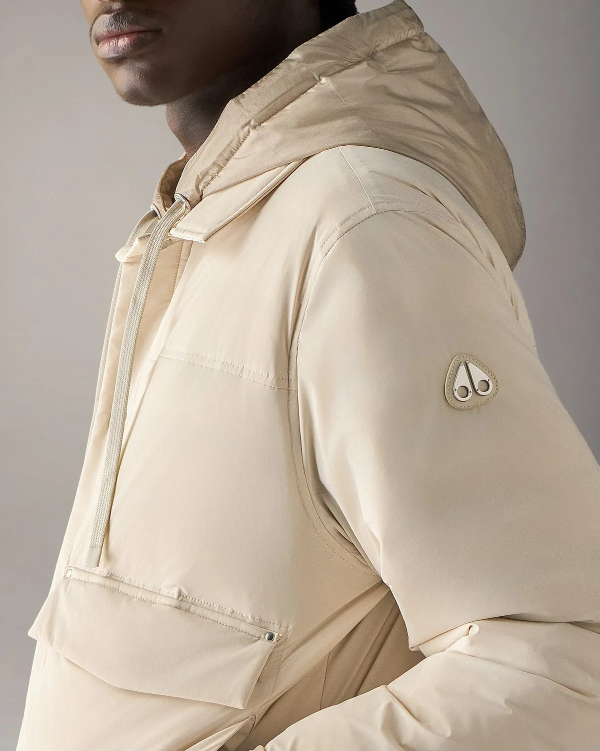 Moose Knuckles Brixton veste trucker duvet alabaster