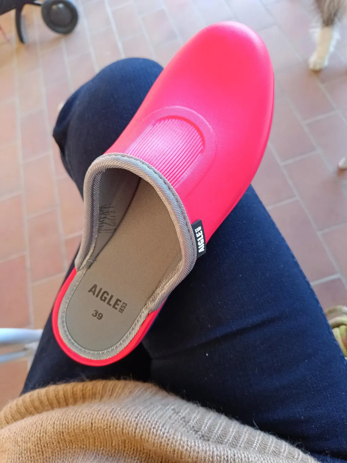 Aigle Taden 2 sabot femme marron léger