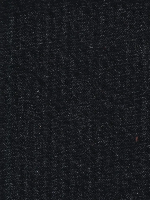Hollington seersucker laine black grey tissu au mètre relief