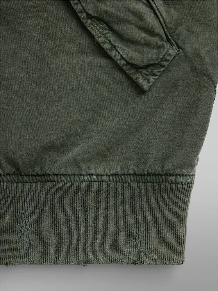 Alpha Industries L-2B Rip Repair bomber OG-107 Green coton