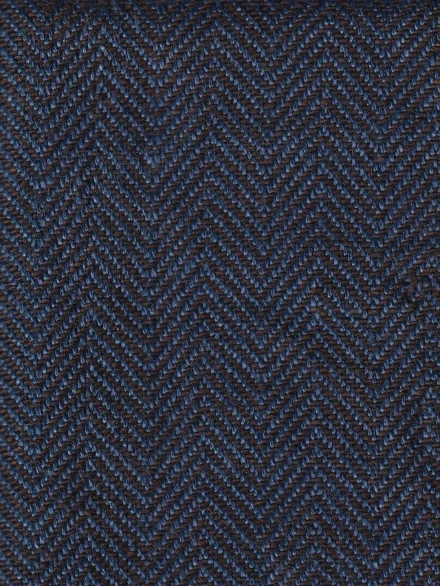 HOLLINGTON lavande toile lin tissu chevrons bruns