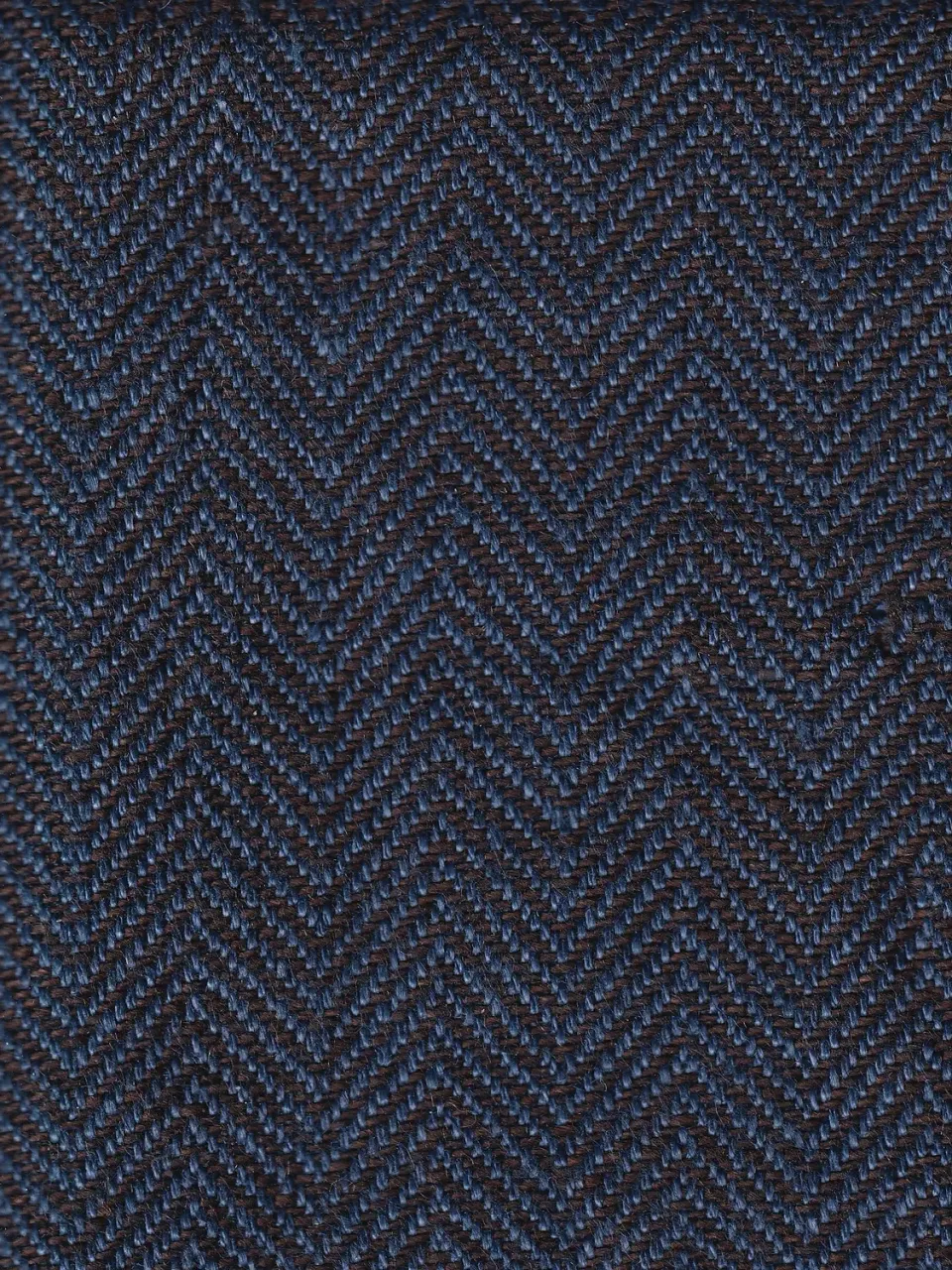 HOLLINGTON lavande toile lin tissu chevrons bruns