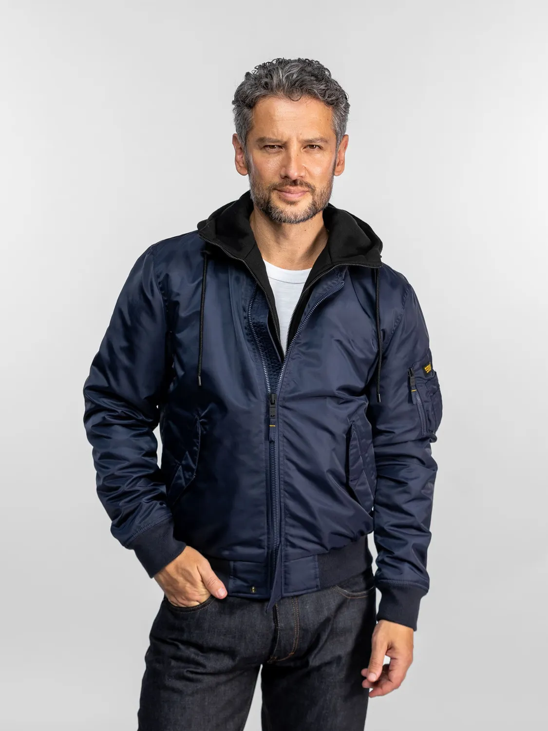Daytona Charleston bomber nylon capuche