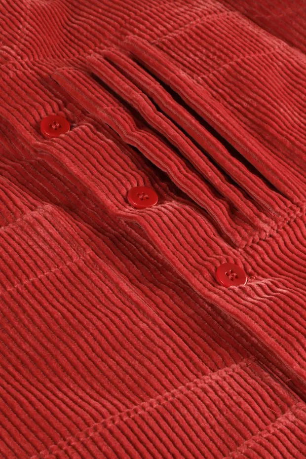 Hollington gilet 20 poches velours laine vieux rose
