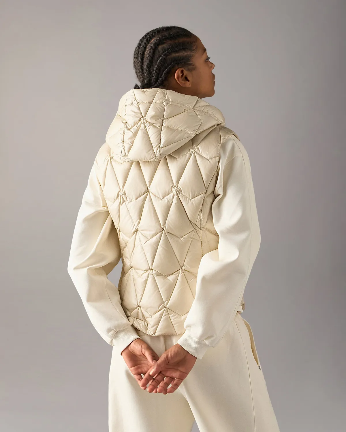 Moose Knuckles Iceberg gilet doudoune albâtre matelassé léger