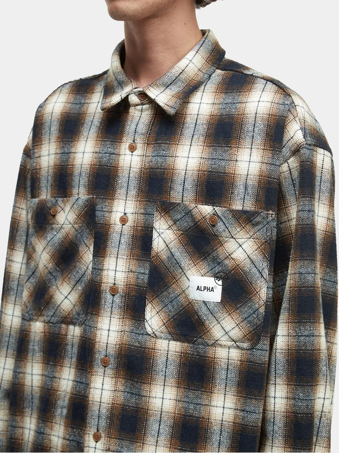 Alpha Industries Unfrm chemise flanelle rouille regular