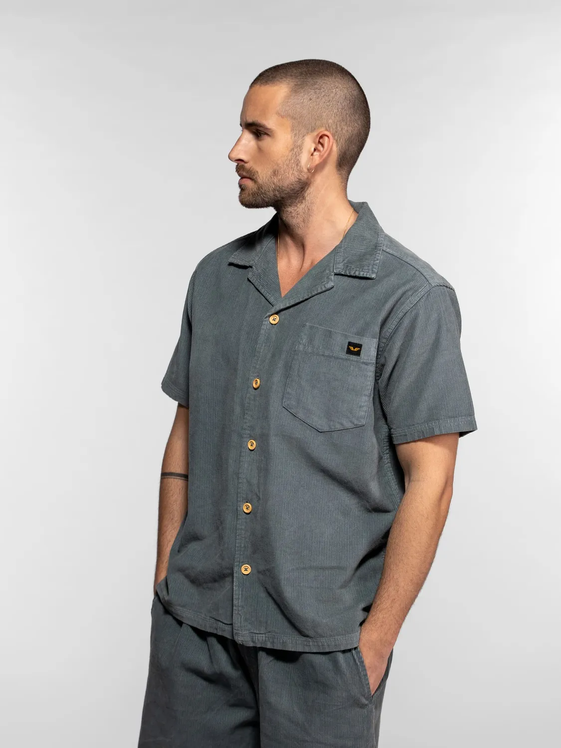 DAYTONA Citrus chemise worker velours beige
