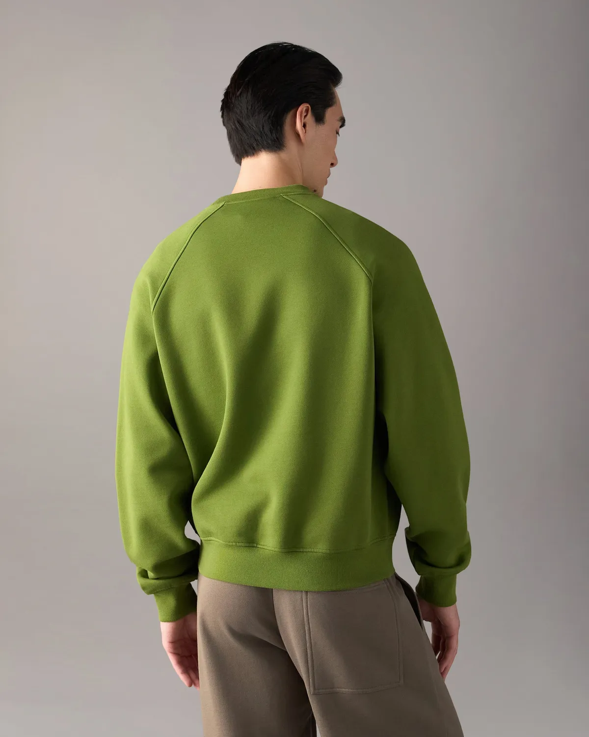 Moose Knuckles Yul sweatshirt col rond vert trèfle molleton